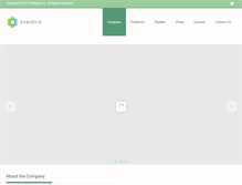 Tablet Screenshot of enbiotix.com
